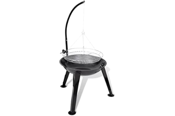 vidaXL  Grill na węgiel drzewny, wiszący