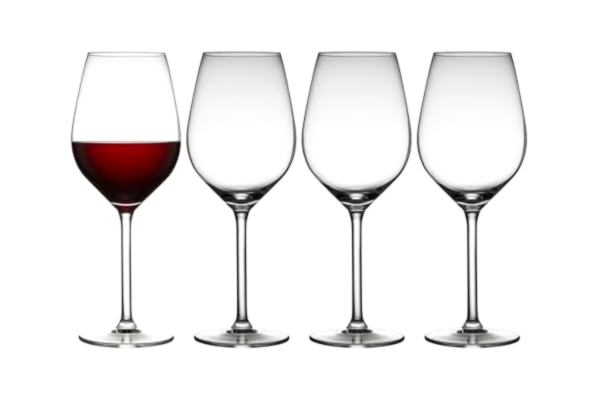 Lyngby By Hilfling Lyngby Glas 916255 rödvinsglas, set med 4, 500 ml