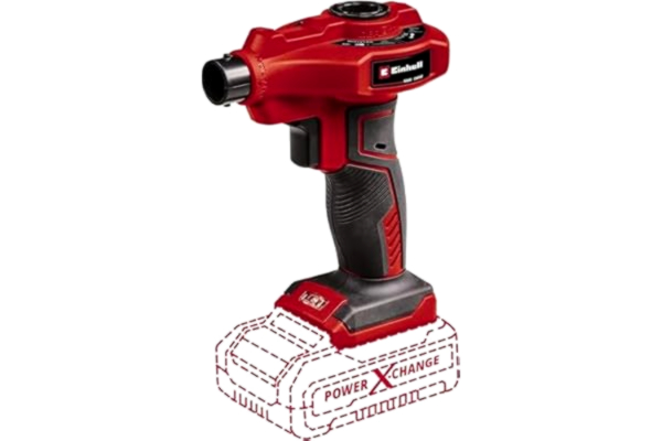 Einhell  sladdlösa luftpumpen CE-AP 18 Li-Solo Power X-Change (litiumjon, 18 V, luftflöde 670 l/min, drifttryck 0,05 bar, leverans utan batteri och laddare)