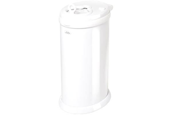Ubbi  Steel Nappy Disposal Bin, White (10000)