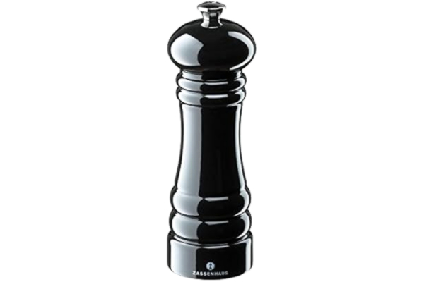 Zassenhaus , saltkvarn "Berlin", trä, polerad svart, 18 cm