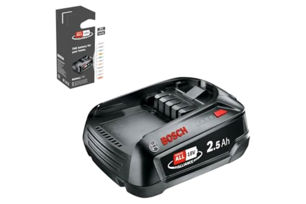 Bosch  18V reservbatteri (2,5 Ah, kompatibel med alla enheter i det gröna Bosch Home & Garden 18V-systemet)