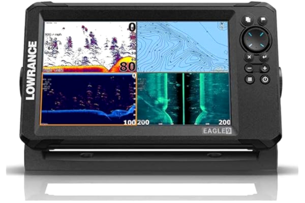 Lowrance  Eagle GPS-fiskespokare, olika storlekar, för fiske, djup, ProFishing (9 tum, utan givare)