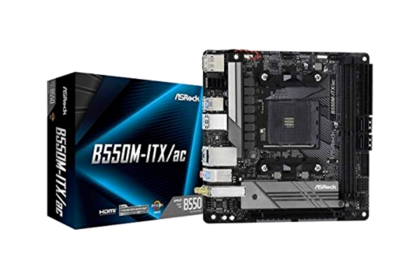 ASRock  B550M-ITX/AC Hovedkort - AMD B550 - AMD AM4 socket - DDR4 RAM - Mini-ITX