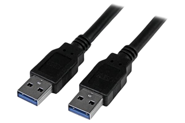 StarTech .com USB 3.0 A till A-kabel - USB-A till USB-A-kabel - USB 3.1 Gen 1 (5 Gbps) - M/M - svart (USB3SAA3MBK)
