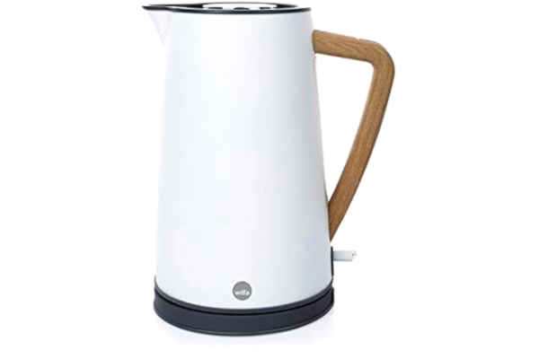 Wilfa  SPRING Bouilloire - avec une capacité de 1,7 litre, 2000 watts, indicateur de niveau d’eau extérieur, blanc WKR-2000W