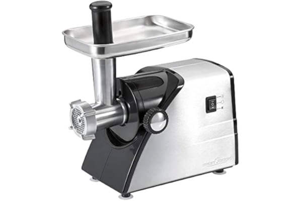 ProfiCook  FW 1060 – Meat Mincer, 3 Discs, 1000 W, Black and Silver