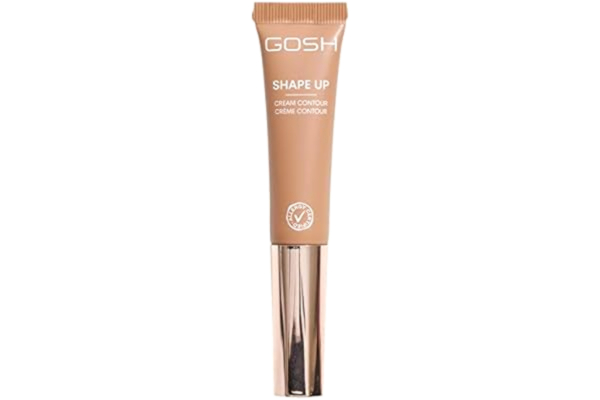 GOSH Cosmetics GOSH Cream Contour SHAPE UP I Contouring Stick för definierade ansiktsdrag och mjuka övergångar I med inbyggd svamp för resor I parfymfri, allergicertifierad och vegansk I 001 ljus – medel