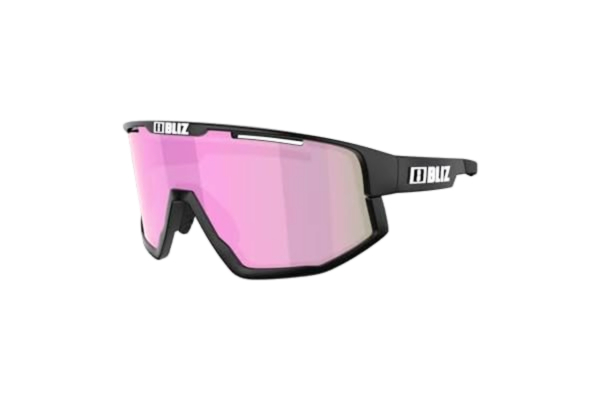 Bliz  dam Fusion små solglasögon, matt svart/brun W ros multi, en storlek