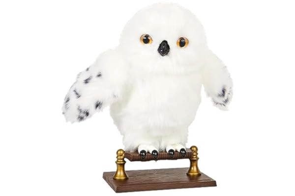 Wizarding World , Förtrollande Hedwig interaktiv Harry Potter-uggla med över 15 ljud och rörelser och Hogwarts-kuvert, barnleksaker för åldrarna 5 och uppåt