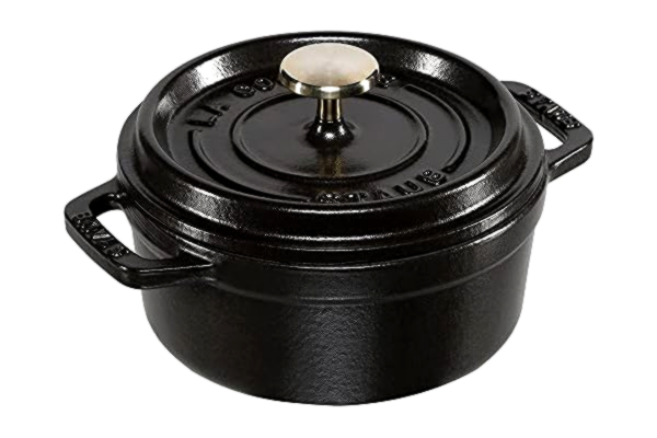 Staub  La Cocotte rund cocotte 12cm. 0,4 liter, sort