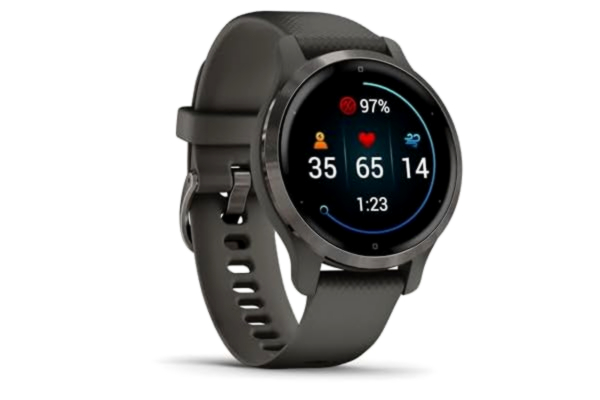 Garmin  Venu 2S Mörkgrå, smartwatch, GPS, AMOLED