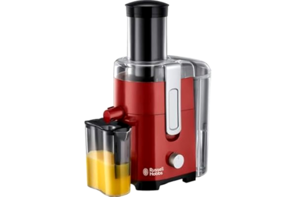 Russell Hobbs  råsaftcentrifug, 2 hastigheter, 750ml BPA-fri behållare, 2l behållare för avfall, 75mm matarröd, röd/svart, 550W, Desire 24740-56