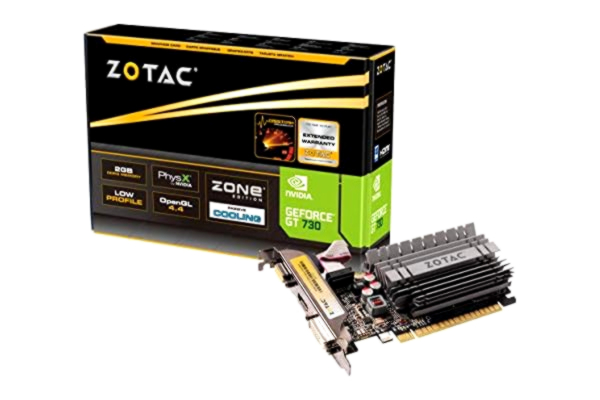Zotac ZOTAC GeForce GT 730 ZONE - 2GB GDDR3 RAM - Grafikkort