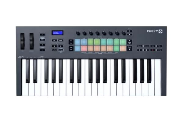Novation  FLkey 37 MIDI keyboard-controller med sömlös FL Studio-integration med Chord-läge och Scale-läge, all mjukvara du behöver för musikproduktion
