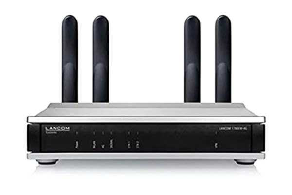 Lancom LANCOM Router biznesowy 1780EW-4G+ z modem LTE, do 100 Mbit/s, IEEE 802.11n WLAN (450 Mbit/s), IPSec-VPN (5 kanałów/opcjonalnie 25), interfejs Gigabit Ethernet