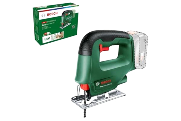 Bosch  Home and Garden Bosch EasySaw 18V-70 Sladdlös sticksåg (utan batteri, 18-volts-system, 1 x sticksågsblad, i kartong) – testbetyg: bra (magasin: Selbst ist der Mann)