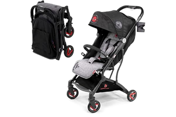 Nania  - Kompaktowy wózek CASSY 6-36 miesięcy, lekki i poręczny - składany jedną ręką - Torba do przenoszenia w zestawie - Disney (spiderman)