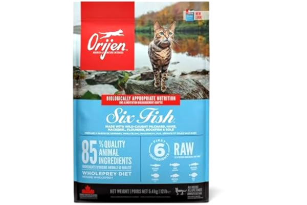 Orijen  Six Fish Torrfoder för Katt, 5.4 kg