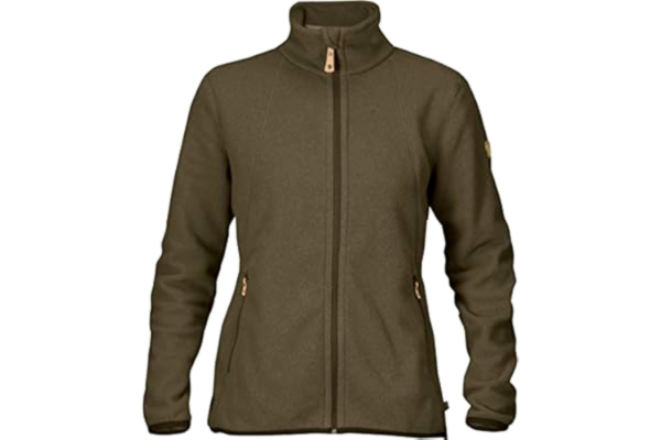Fjällräven Tröjor dam fleecejacke Stina Mörk oliv Medium