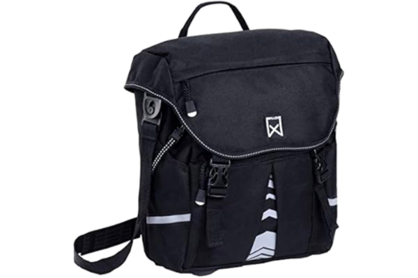 Willex  Sacoche de vélo Bicyclette Panier S 1200 10 L Noir Polyester Sac de vélo