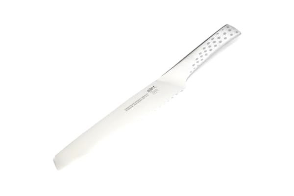 Weber  Deluxe Brödkniv (blad 21cm), för att skära alla typer av bröd i rena skivor, av högkvalitativt tyskt rostfritt stål, monoblock, extra skarpt slipad, ergonomiskt handtag - Silver (17072)