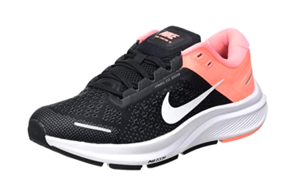 Nike  Air Zoom Structure 23, Football Shoe Femme, Black/White-Crimson Pulse-Iron, 38 EU