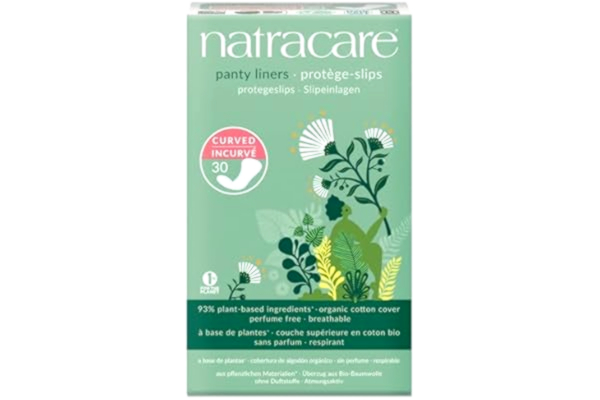 Natracare  organiska böjda trosor, paket med 30