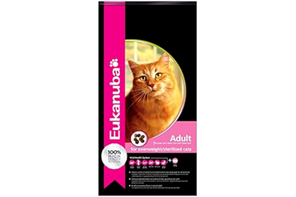 Eukanuba  Sterilised/Weight Control Helfoder för Vuxna Katter, 10 kg