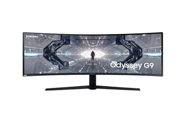Samsung SAMSUNG ODYSSEY G9 49'' Ecran PC Gaming Incurvé 1000R, Dalle VA 49", Résolution DWQHD (5120 x 1440), 240 Hz, 1ms, GSYNC Compatible, AMD FreeSync Premium Pro, HDR1000, Noir