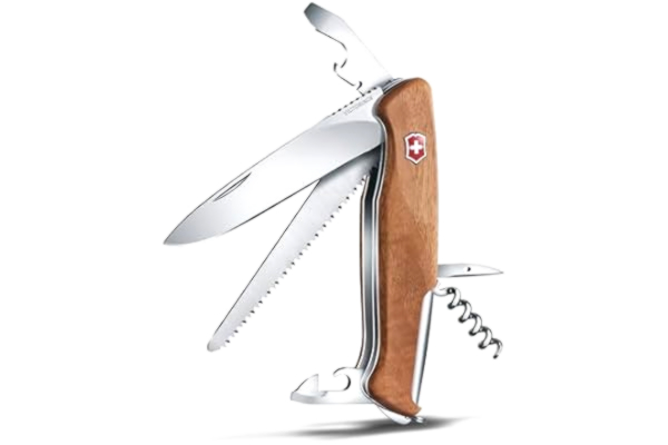 Victorinox , Schweizer Taschenmesser, Ranger 55, Multitool, 10 Funktionen, Klinge, gross, Dosenöffner, Schraubendreher 3 mm, Feststellklinge