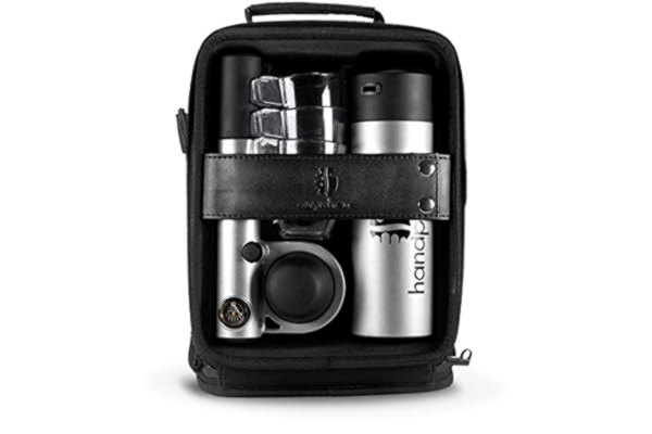 Handpresso  Pump Set Silver 48302 Full set with the portable and manual espresso maker for ESE pods or ground coffee