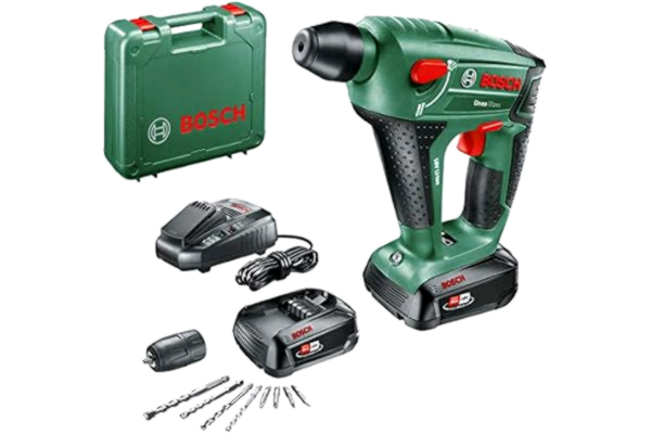 Bosch  UneoMaxx akumulatorowy młot udarowo-obrotowy (2 akumulatory, system 18 V, maks. średnica wiercenia w betonie 10 mm, w walizce)