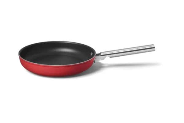 SMEG Smeg CKFF2801RDM stekpanna 28 cm röd, non-stick, aluminium, patenterad bas