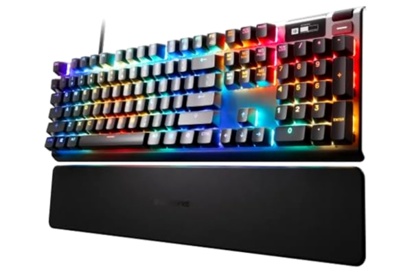 SteelSeries  Apex Pro hypermagnetiskt gamingtangentbord– Världens snabbaste tangentbord – Justerbar aktivering – OLED-skärm – RGB – USB-C-genomföring – Nordisk QWERTY Layout