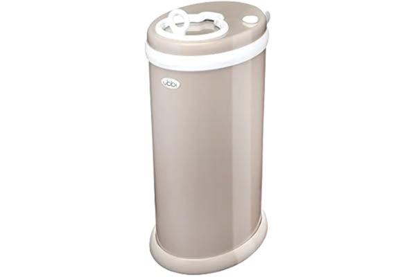 Ubbi  stål luktlåsning blöjkorg, ingen speciell väska krävs pengar sparande, prisbelönt, modern design register måste ha blöjhink, brungrå