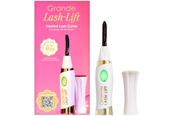 Grande Cosmetics  GrandeLASH-lyft uppvärmd ögonfransböjare – uppladdningsbar, mild värme för naturlig, långvarig curl