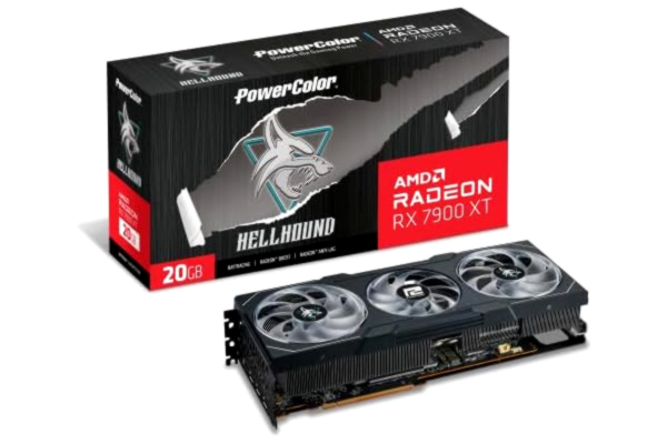 PowerColor  Radeon RX 7900 XT Hellhound - 20 GB GDDR6 RAM - Grafikkort