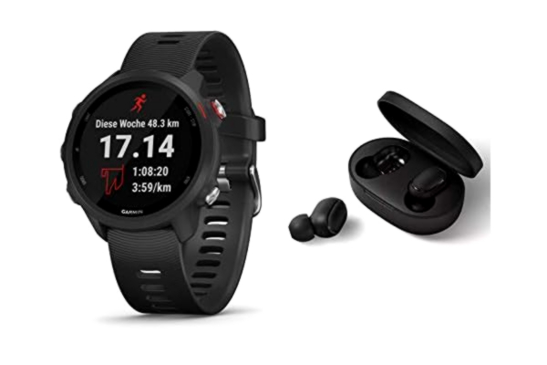 Garmin GARMIN Forerunner 245 Music Hardloophorloge, Sporthorloge, Met GPS Tracker, Geschikt voor Hardlopen, Zwart
