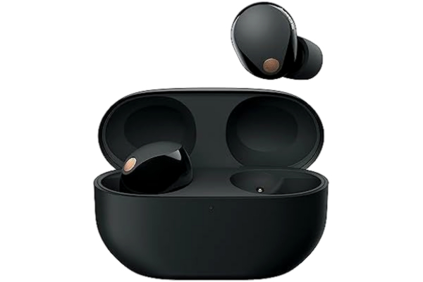 Sony  WF-1000XM5 trådlösa brusreducerande hörlurar, Bluetooth, in-ear hörlurar, mikrofon, upp till 24 timmars batteritid, snabbladdning, IPX4, iOS och Android-kompatibel - svart, liten