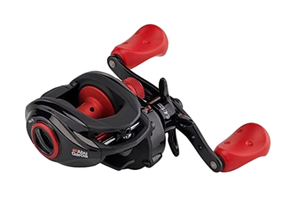 ABU Garcia Abu Garcia Max X lågprofil Baitcast fiskerulle – röd och svart gjutrulle för rovdjursfiske, gädda, ababborre och zander