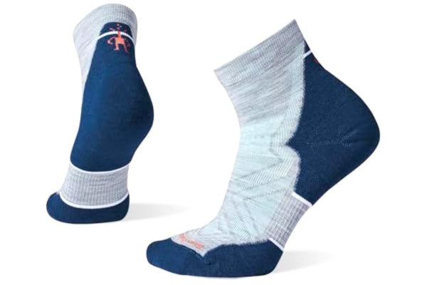 Smartwool  Run Targeted Cushion Ankle Strumpor för kvinnor, Light Gray, M