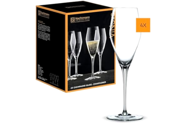 Nachtmann Spiegelau & Nachtmann, set med champagneglass, kristallglas, 280 ml, ViNova, 0098075-0