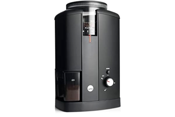 Wilfa  CLASSIC AROMA Coffee grinder - electric grinder with cone grinder - 34 grinding levels - bean container for 250gr coffee, black