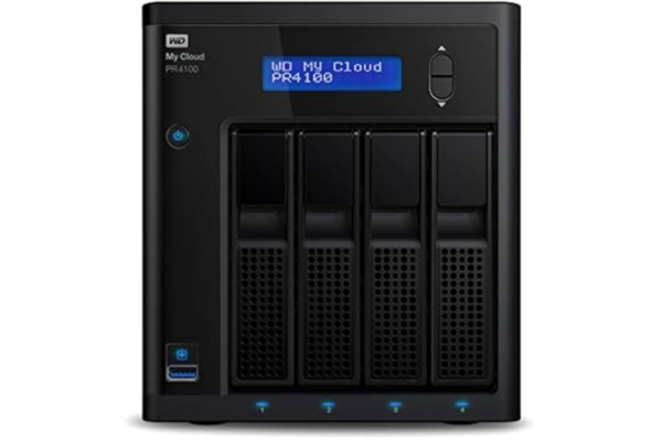WD Western Digital Wdbnfa0400Kbk-Eesn Netwerk Gehecht Opslagruimte Server, 3.0 Usb, 4 Bays, 16 Tb, Zwart