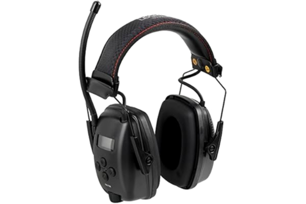 Howard Leight Honeywell 1030330 Howard Leight Sync Radio Digital AM/FM öronskydd med digital LCD-skärm, 10 förinställda sändare, yttre batterifack med skjutbart lock, SNR 29 dB (paket om 1)