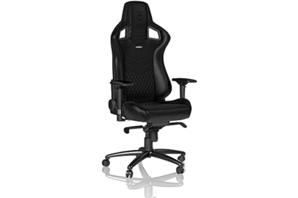 Noblechairs noblechairs EPIC krzesło dla graczy – krzesło biurowe – krzesło biurkowe – skóra naturalna – czarne