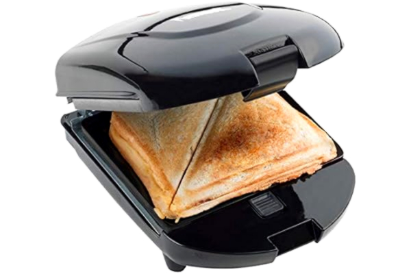 Bestron  Anti-aanbaklaag 3-in-1 sandwichbroodrooster, 520 W, zwart