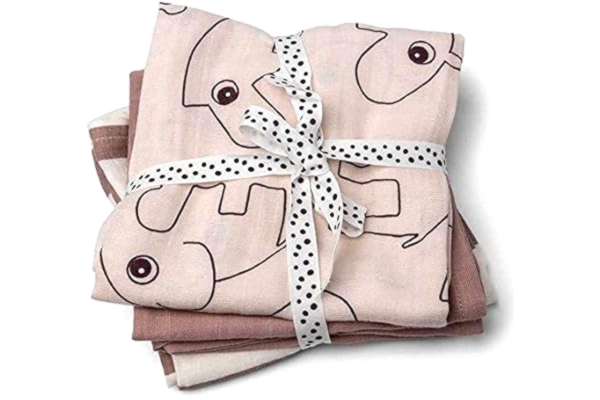 Done By Deer Done by Deer Blöjor 70 X 70 cm 3 St Puderrosa