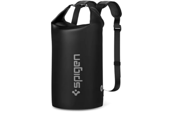 Spigen  Aqua Shield Waterproof 30L Dry Bag vattentät ryggsäcksväska för strand, simning, camping, båtliv, kajakpaddling -Svart